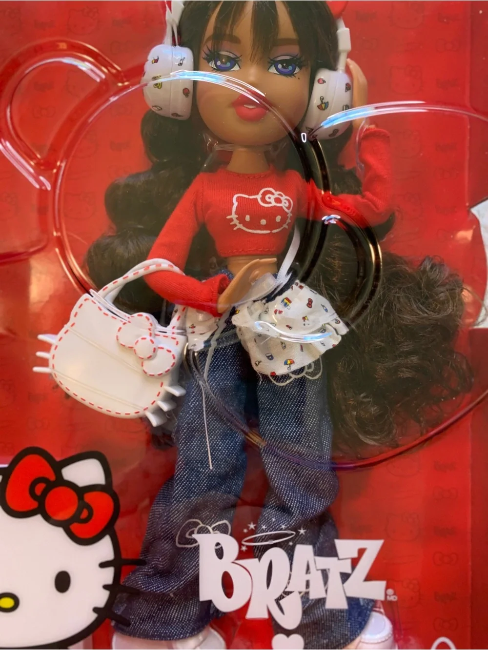 Bratz X Hello Kitty Yasmin Sanrio Fashion Doll in Red Collector Box
